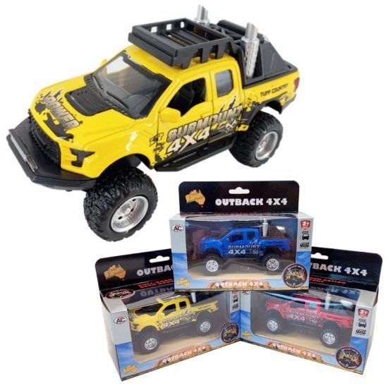 1:36 Diecast Outback 4x4 F-150 Pick Up 3 colours Asst.