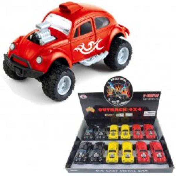 1:32 Die Cast Outback 4x4 Beetle Dragracer 3 colors Asst.