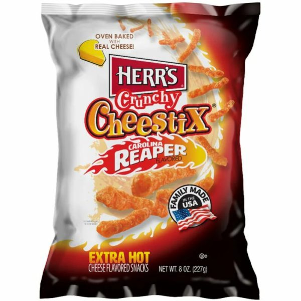 Herr's Crunchy Cheestix Carolina Reaper 227g