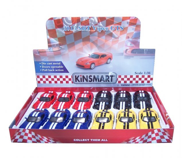 1:36 Die Cast 2013 SRT Dodge Viper GTS (5" Model, Prited Body) - Image 2