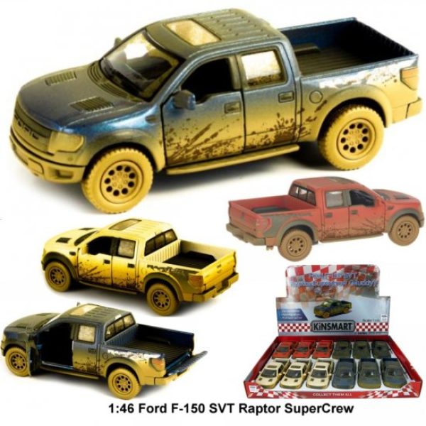 1:46 Die Cast 2013 Ford F-150 SVT Raptor Supercrew (Muddy)