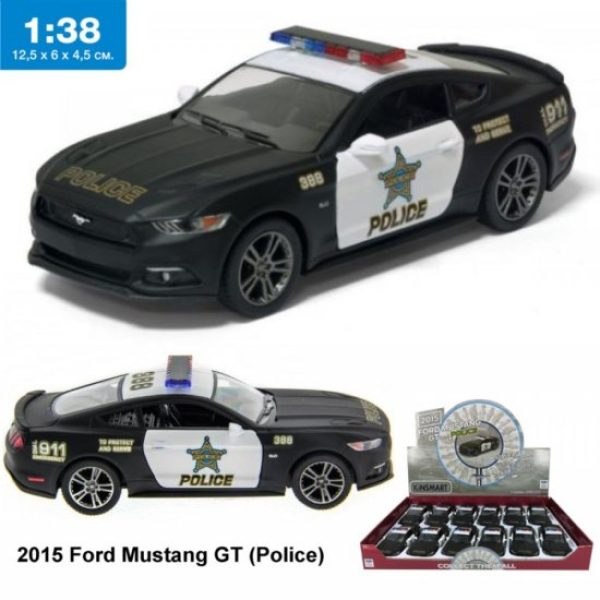1:38 Die Cast 2015 Ford Mustang GT Police Car
