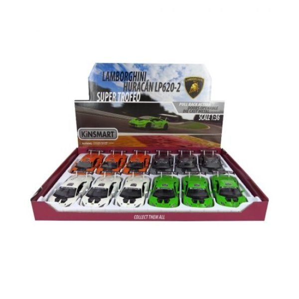 1:36 Die Cast Lamborghini Huracan LP620-2 Super Trofeo