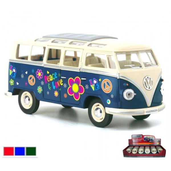 1:24 Die Cast 1962 Volkswagen Classical Bus with Printing