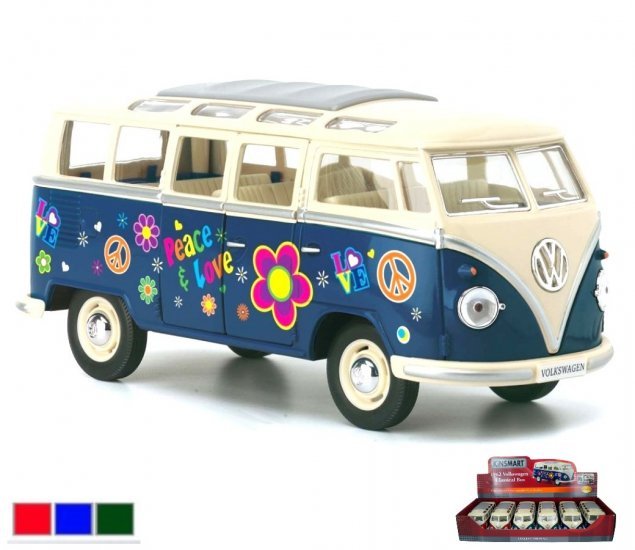 1:24 Die Cast 1962 Volkswagen Classical Bus with Printing