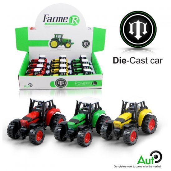 3.5" Diecast Models Farm Tractor A (3 Colours Assorted)