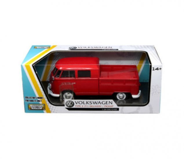 1:24 VW Type 2 (T1) Pick Up (Wax Red) - Image 3