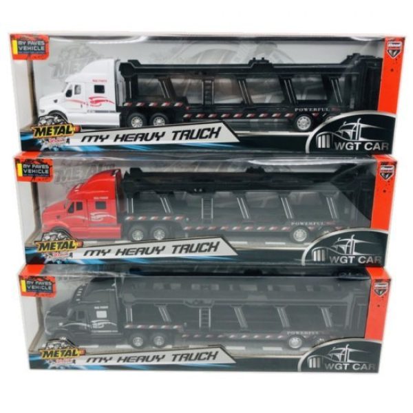 1:50 Diecast Car Carrier Truck, 3 Style Mixed Window Box