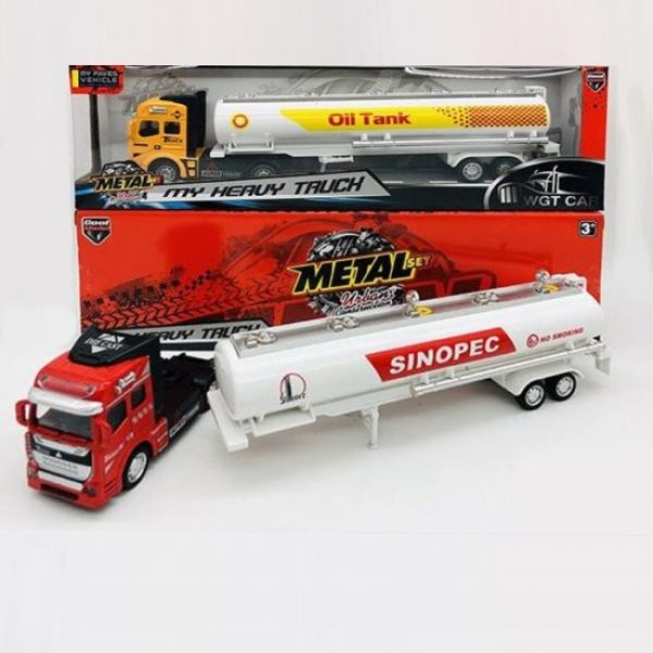 1:50 Diecast Gasoline Truck, 3 Style Mixed Window Box