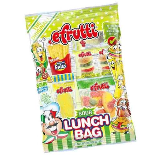 Efrutti Gummi Sour Lunch Bag 77g