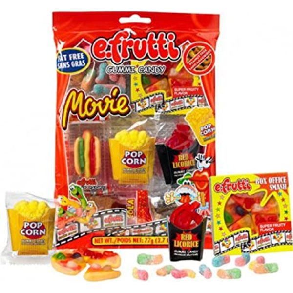 Efrutti Gummi Candy Movie Bag 77g