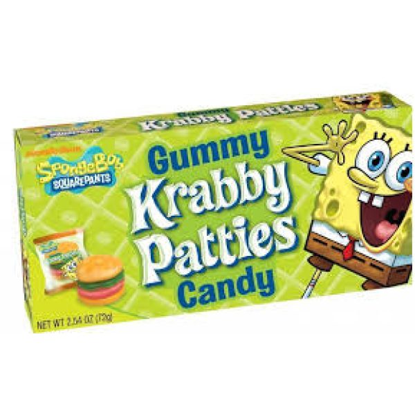 Sponge Bob Gummy Krabby Patties Candy Theater Box 72g