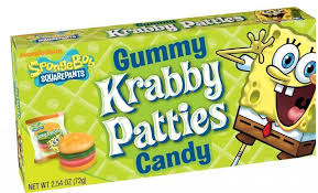 Sponge Bob Gummy Krabby Patties Candy Theater Box 72g