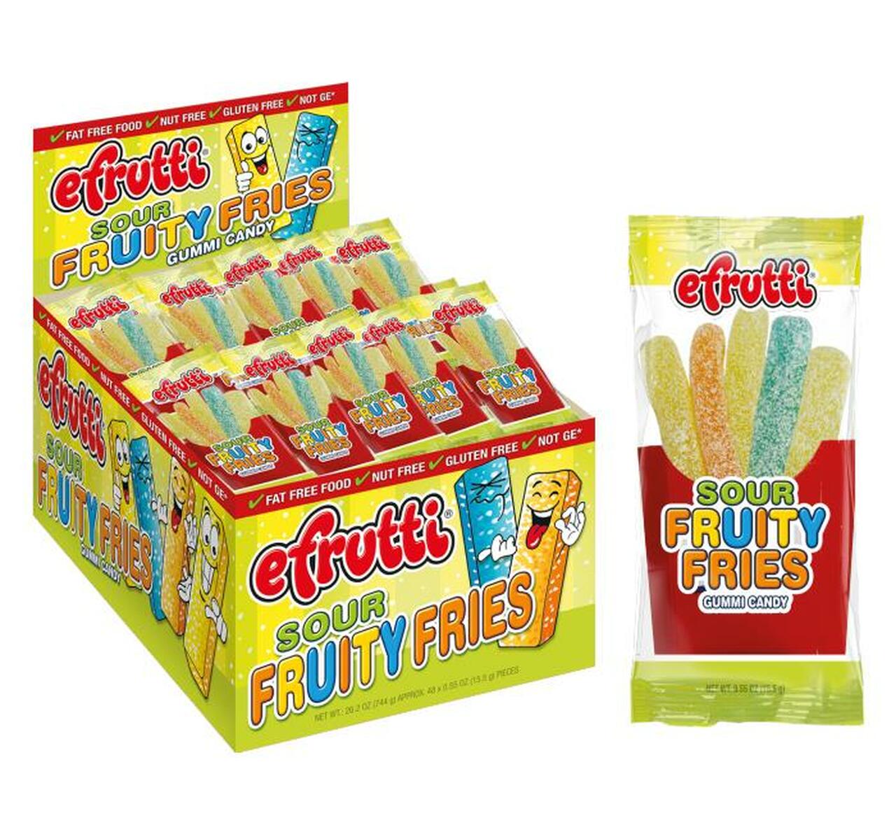 Efrutti Gummi Sour Fruity Fries 16g