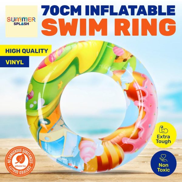 Swim Ring Candyland Inflatable 70cm