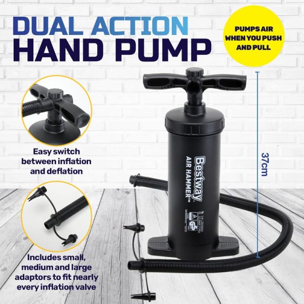 Inflation Pump Bestway 3 Valve Adaptors 37cm (62086)