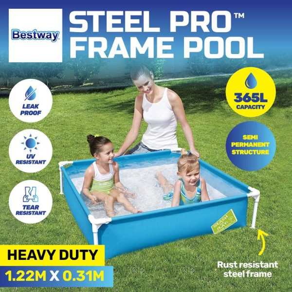 Pool Bestway My First Frame Pool 1.22m x 1.22m x 30.5cm Blue (56217)