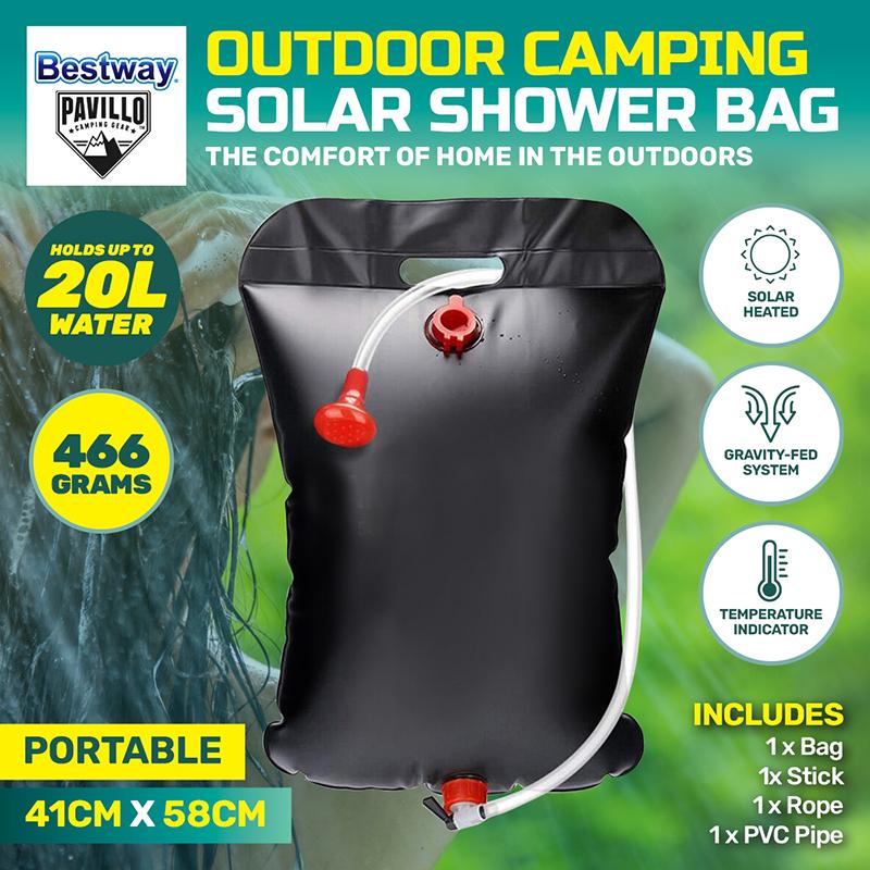 Outdoor Bestway Shower Solar-Pro 20L Black