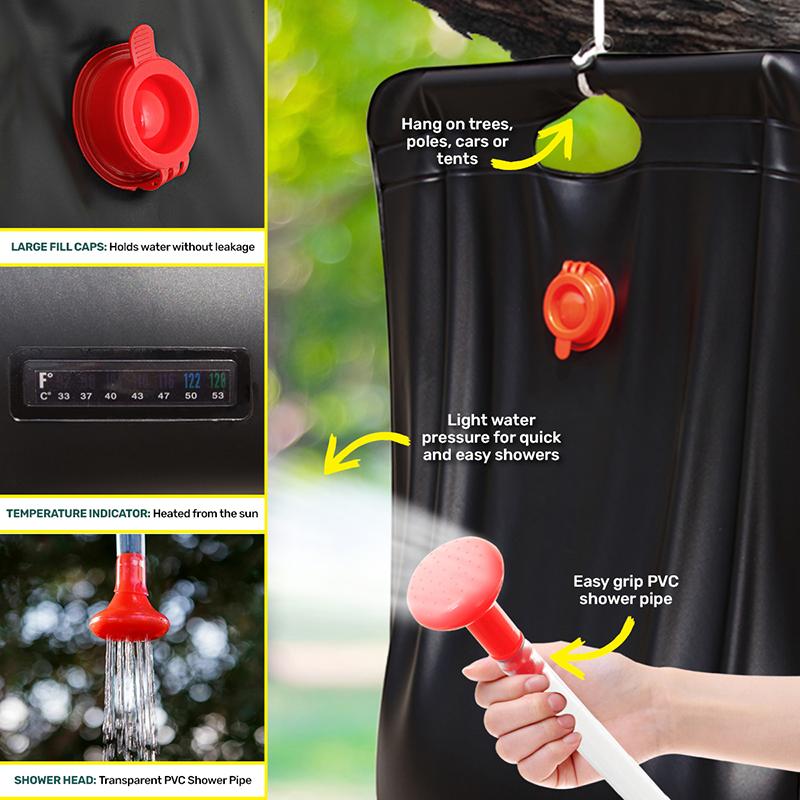 Outdoor Bestway Shower Solar-Pro 20L Black - Image 3