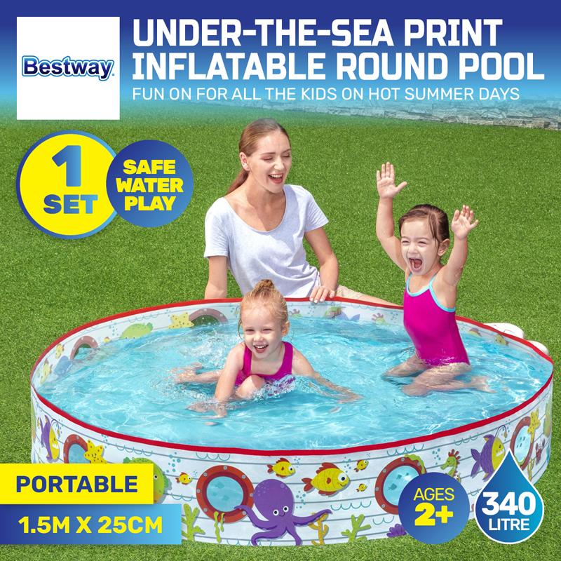Pool Bestway Sea Life Print Pool Round 1.52m x 25cm(H)