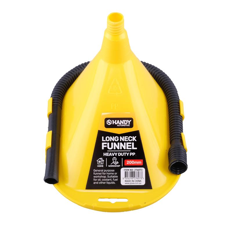 Funnel Long Neck 20cm x 13cm x 12.5cm Yellow & Black