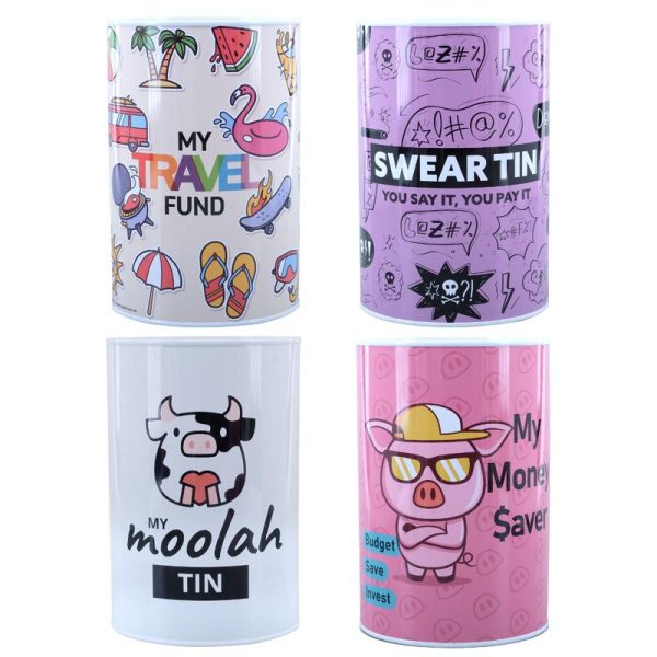 Money Tin – Fun Design 15cm x 10cm