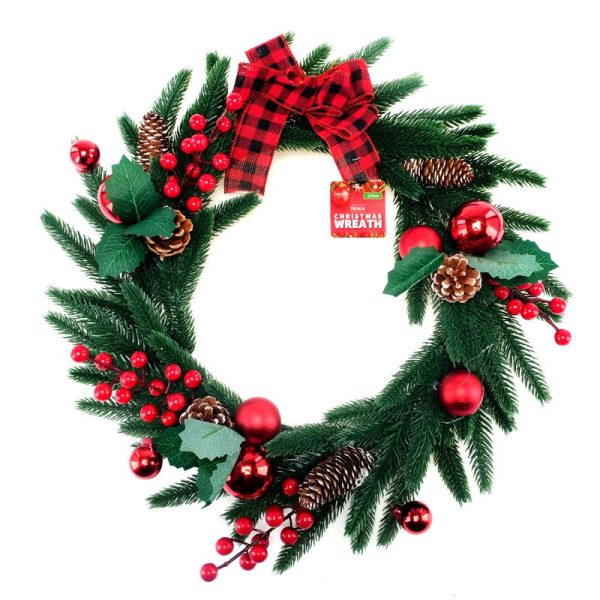 Wreath Premium Christmas Decorated 40cm Dia