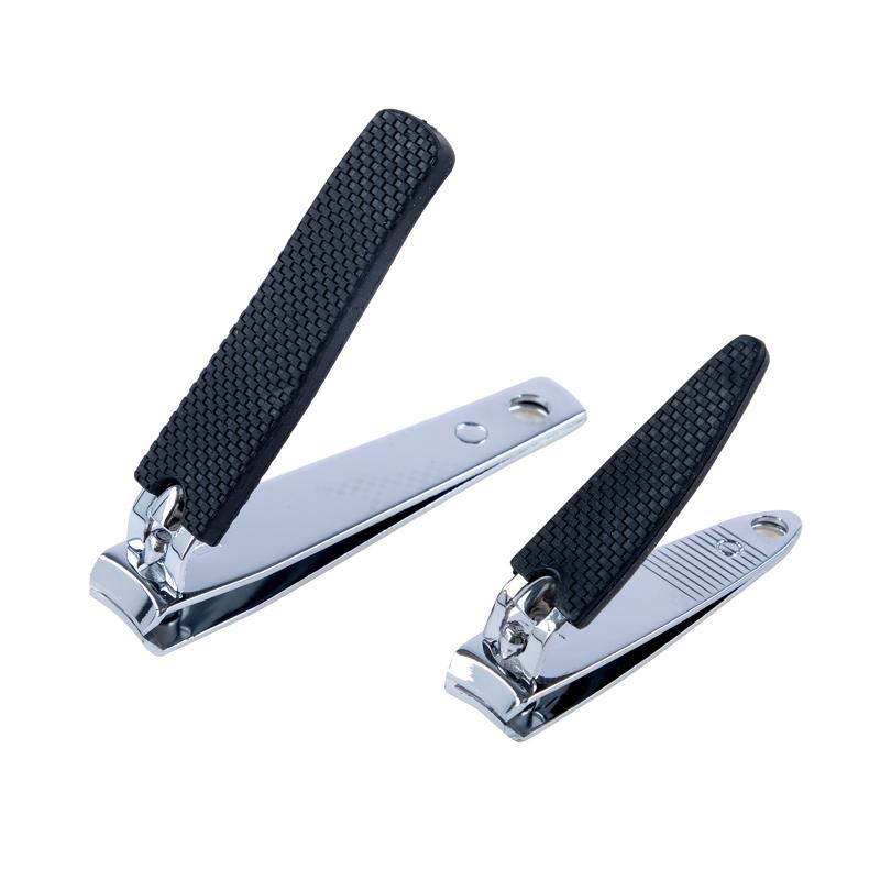 Nail Clippers Easy Grip Black 2pk - Image 2