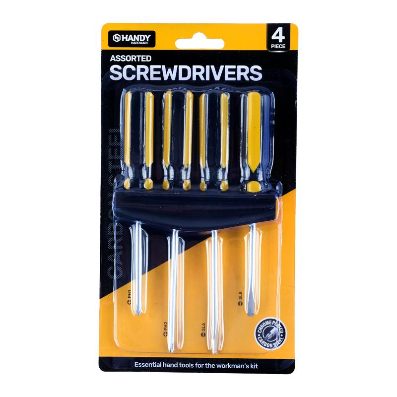 Screwdriver Set With Holder 4pc