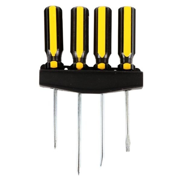 Screwdriver Set With Holder 4pc