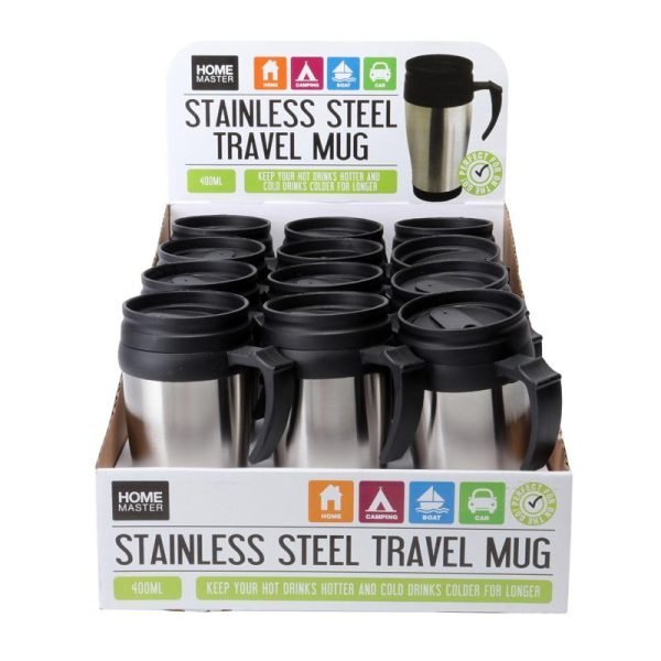 Travel Mug - Stainless Steel - 400mL