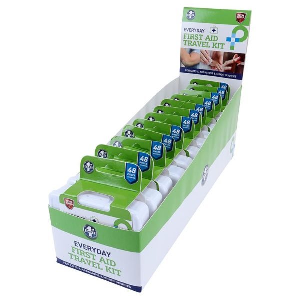 First Aid Kit Essentials 48pc Assorted with Bonus Storage Case