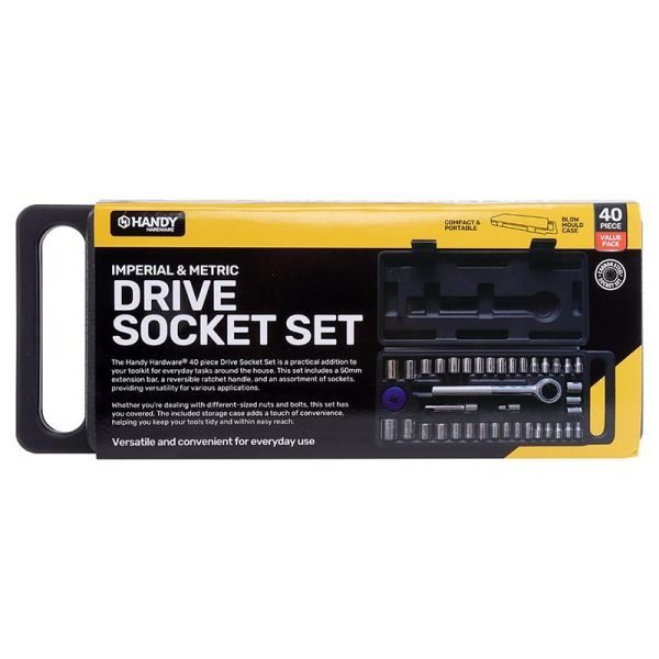 Socket Set In Case 40pc