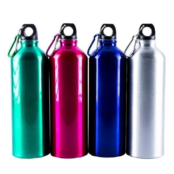 Metal Drink Bottle With Carabiner Clip - 750ml