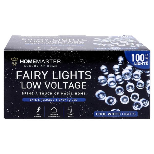 Fairy Light Low Voltage 100LED 6.5m Total Length Cool White 8 Function