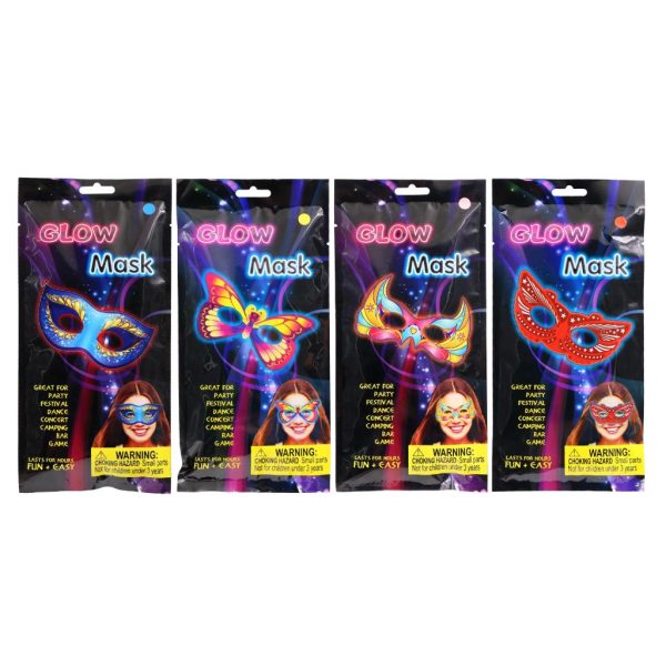 Glow in the Dark Novelty Mask Shaped Series Glasses