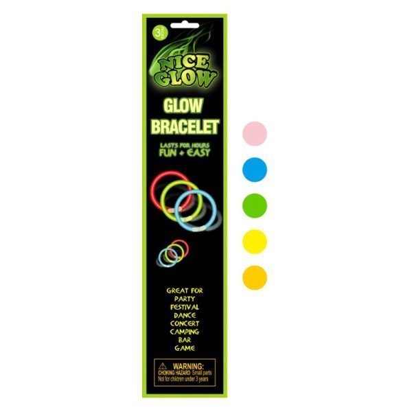 Glow in the Dark Novelty Bracelets - 3PK