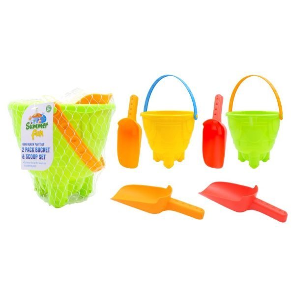 2PK Beach Bucket & Scoop Set