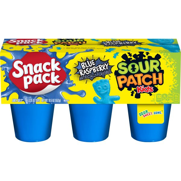 Snack Pack Gel Blue Sour Patch 6 Pack 92g