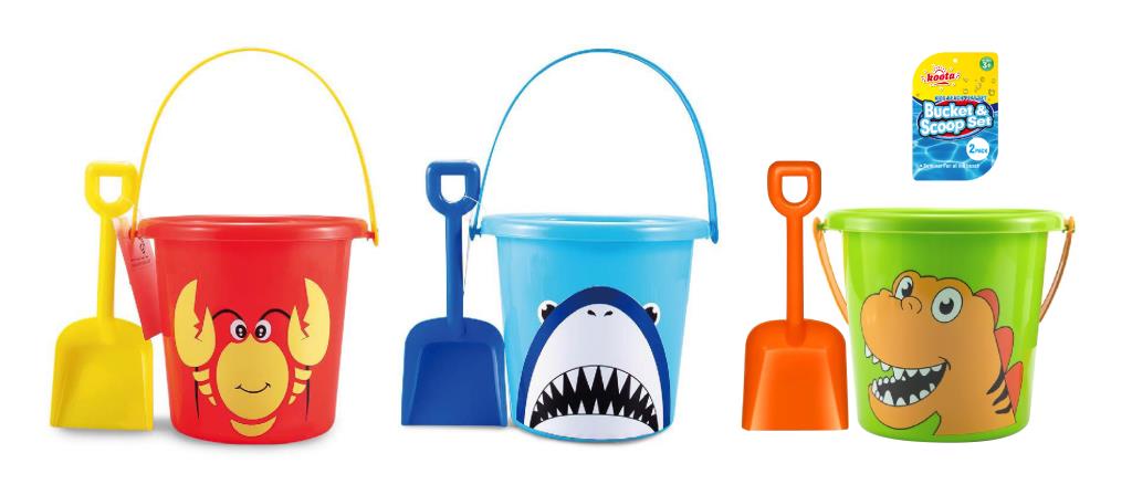 Beach Bucket & Shovel Set - Printed Decal Series