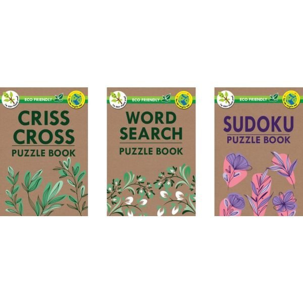 ECO Friendly Puzzle Book- Assorted Series