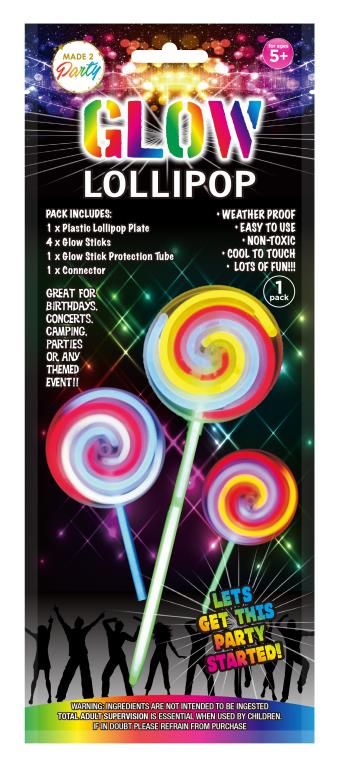 Novelty Glow Series Lollipop Wand