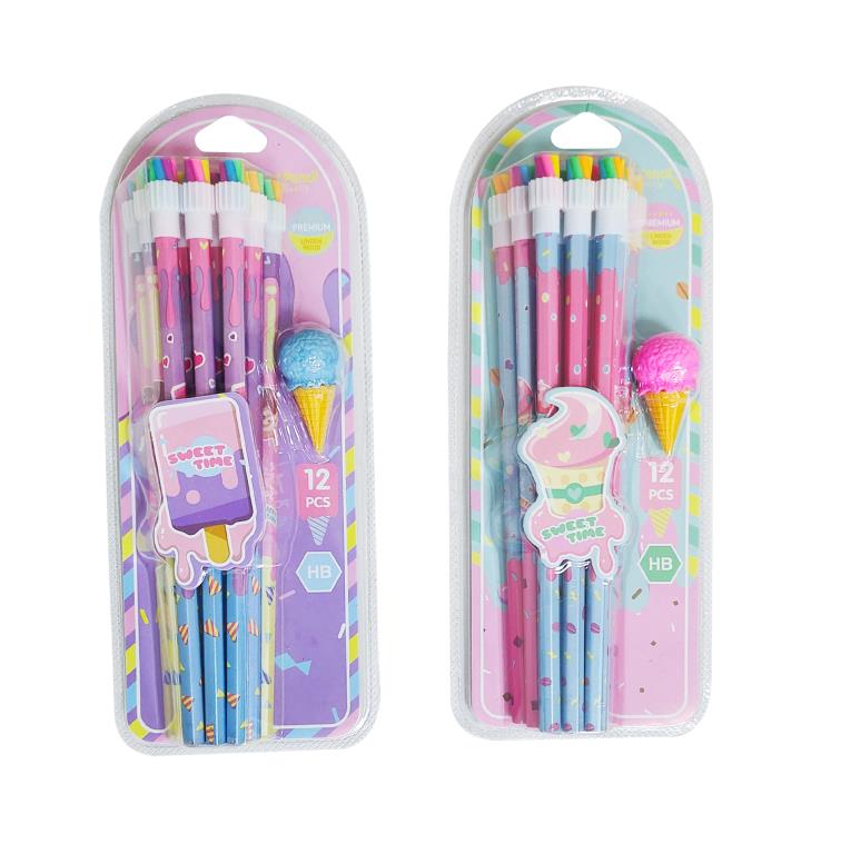 12PK Premium HB Pencils - Sweets Series