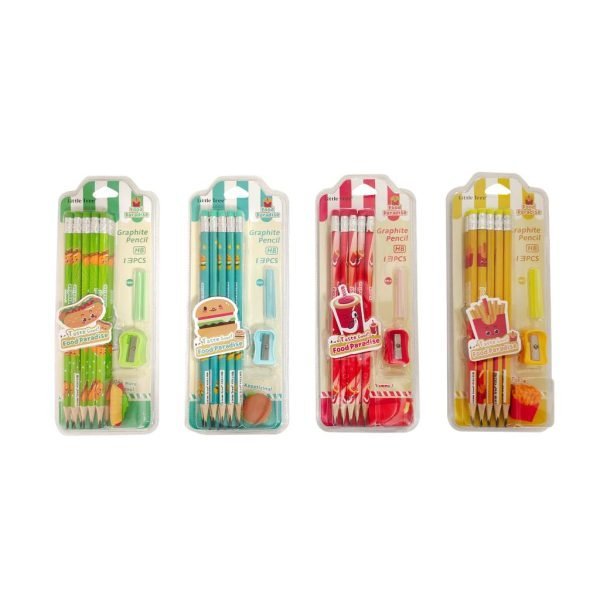 13PK Premium HB Pencils - Food Paradise Series