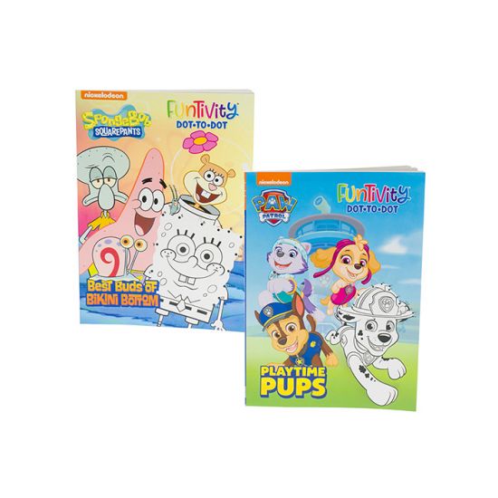 Kids Colouring Book - Spongebob & Paw Patrol (2 Assorted)