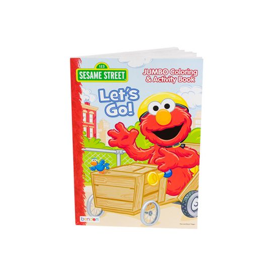 Jumbo Colouring & Activity Book - Sesame St