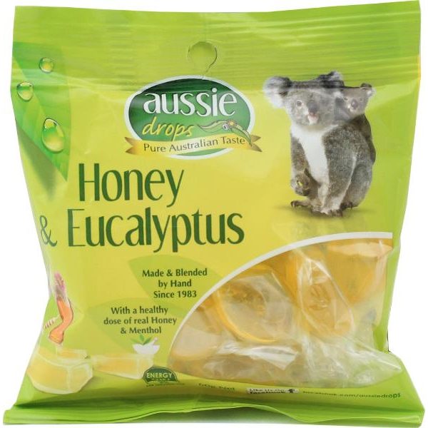 Aussie Drops Honey & Eucalyptus 50g