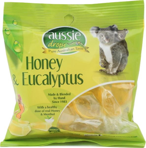 Aussie Drops Honey & Eucalyptus 50g