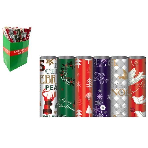 Christmas Gift Wrap - Traditional Mix