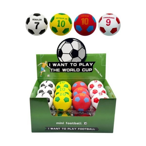 Handball Soccer Ball High Bounce - 6cm - 4 Assorted Designs